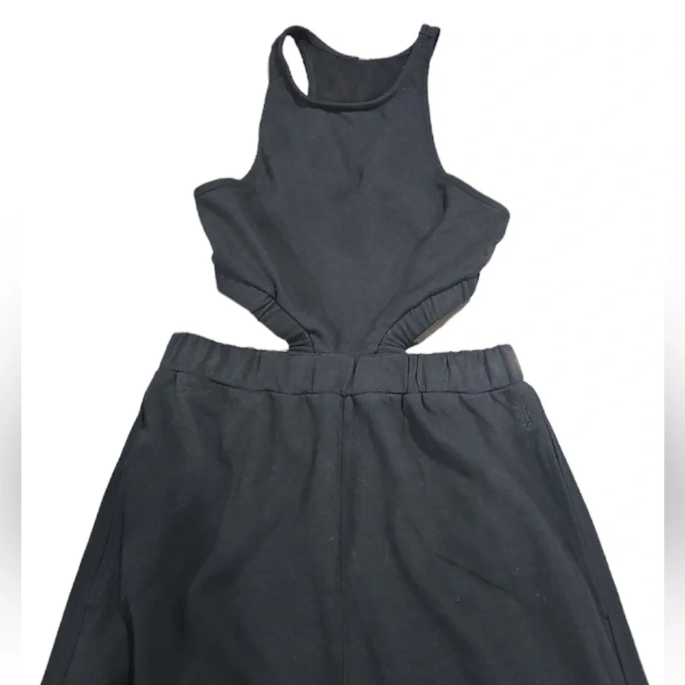 Free People Take Your Best Shot One-sie Jumpsuit Black NWOT - Picture 5 of 9